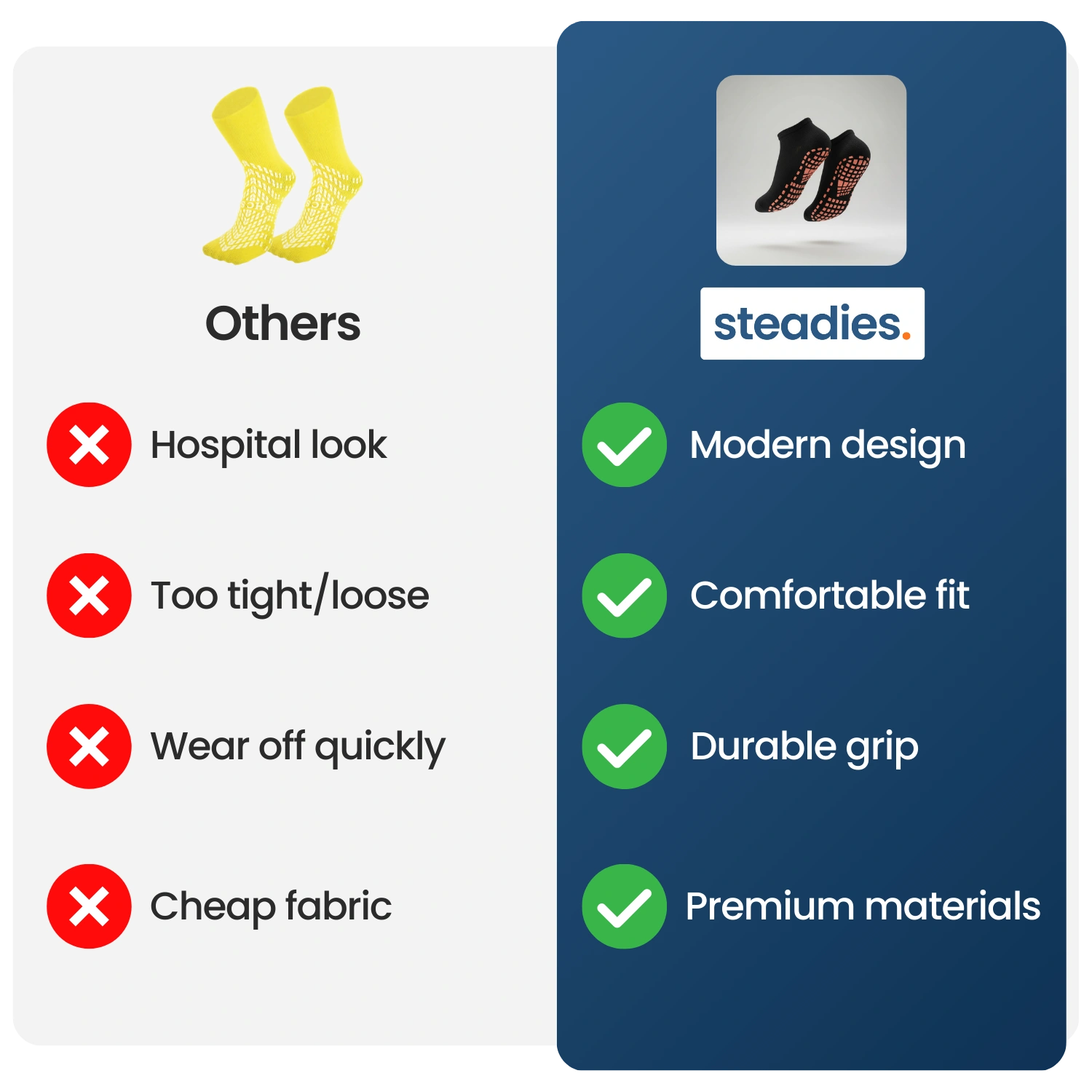 Steadies™ Grip Socks